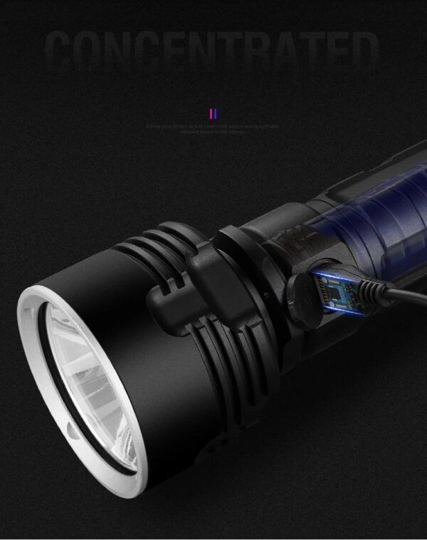 Strong Flashlight Focusing Led  Light Rechargeable Super Bright LED Outdoor Xenon Lamp - Image 7