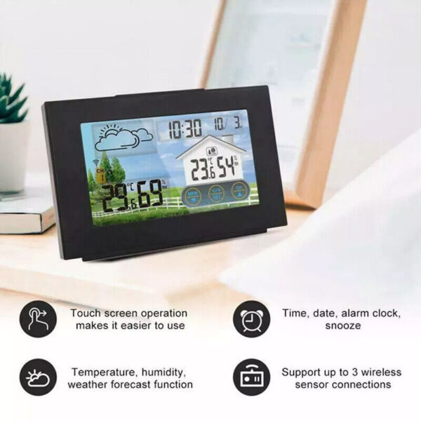 Wireless Weather Station Clock Digital Thermometer Temperature Indoor&Outdoor. - Image 10