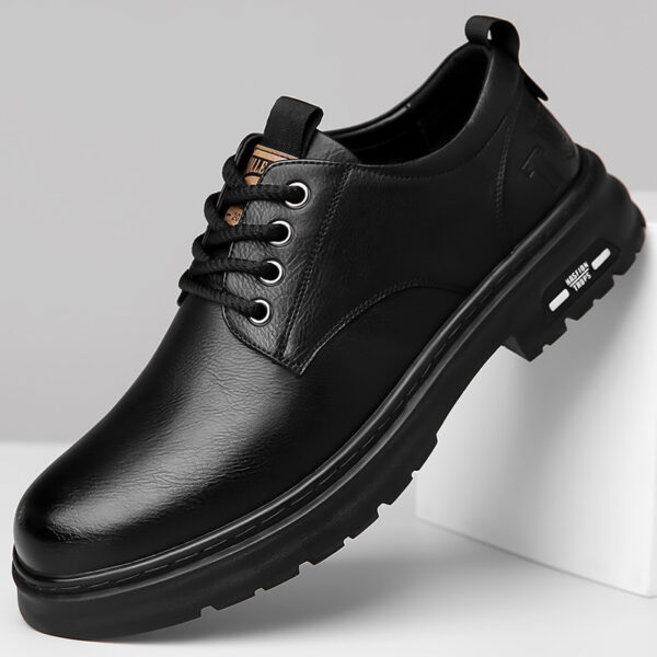 Retro Outdoor Men's Shoes Big Toe Casual Leather Shoes - Image 2