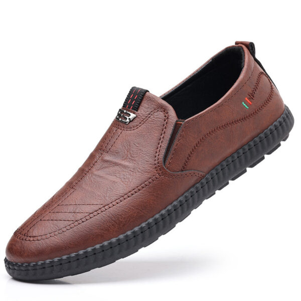 Spring And Summer Versatile Casual Middle-aged Men's Leather Shoes - Image 3