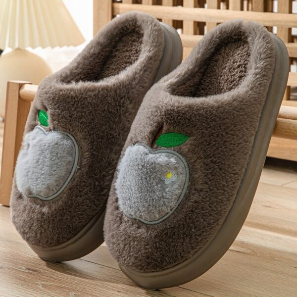 Cotton Slippers Women's Indoor Home Plush Warm Slippers - Image 6