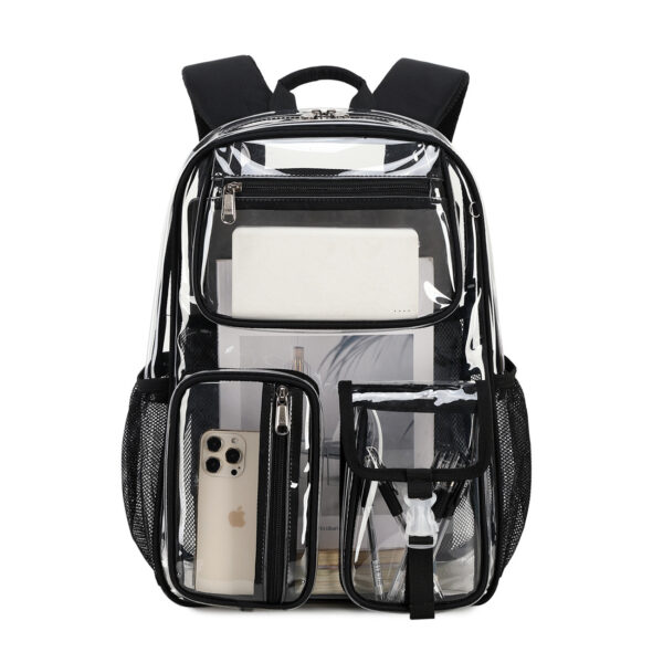 Transparent Jelly Pack Middle School Student Schoolbag Large Capacity Backpack - Image 7