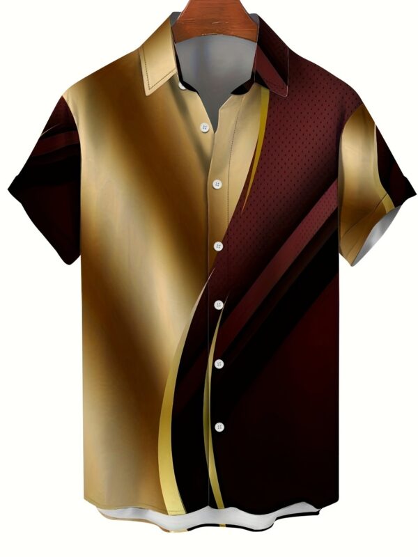 Men's T-shirt Color Series 3D Printed Short Sleeve - Image 7