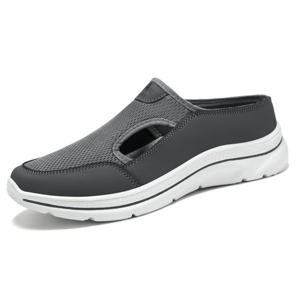 Men's Hollow-out Half Slippers Soft Bottom Comfortable Casual Shoes - Image 8
