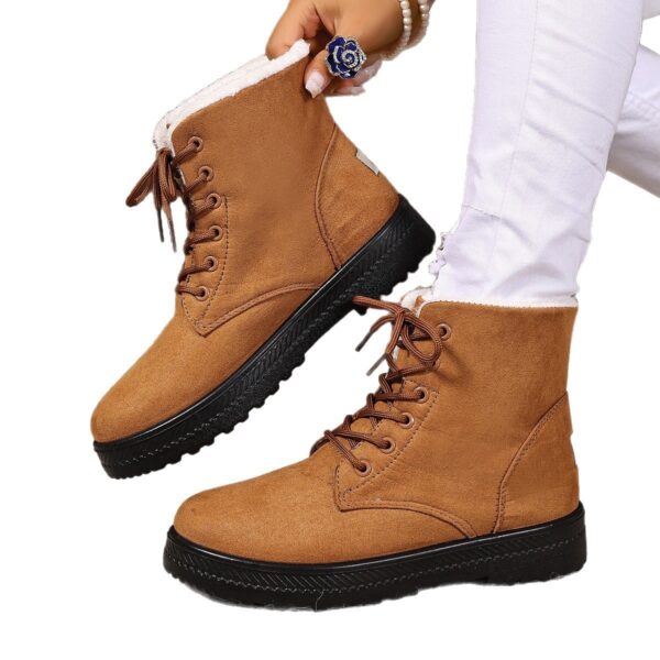 Women's Fashionable Waterproof High-top Cotton-padded Snow Boots - Image 5