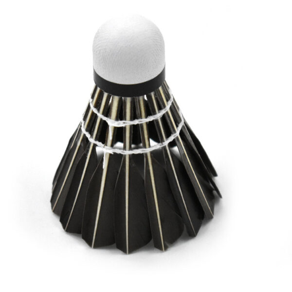 12 Sets Of Goose Feather Shuttlecock For Training Indoor And Outdoor Use Resistant King Black Badminton - Image 3