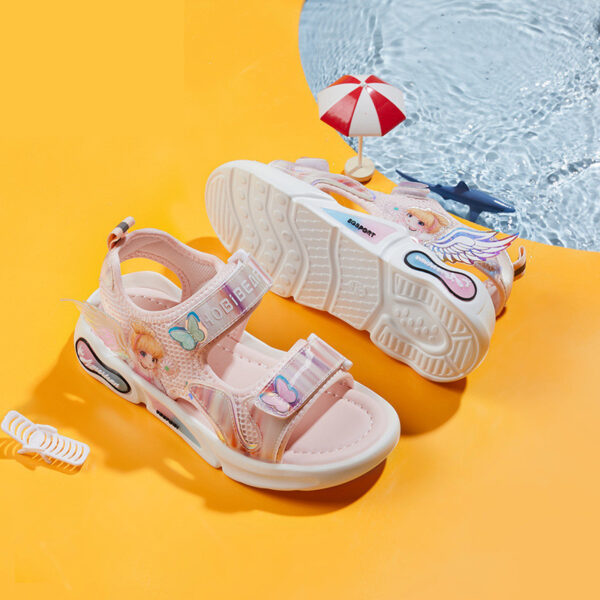 Harpy Bear Kids'' Shoes  Sunshine Princess Shoes Girls'' Sandals Cute Cartoon Breathable Slippers - Image 2