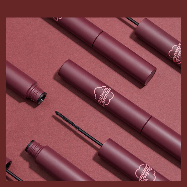 Red wine chocolate Mascara Crul Waterproof  Slim shaping - Image 4