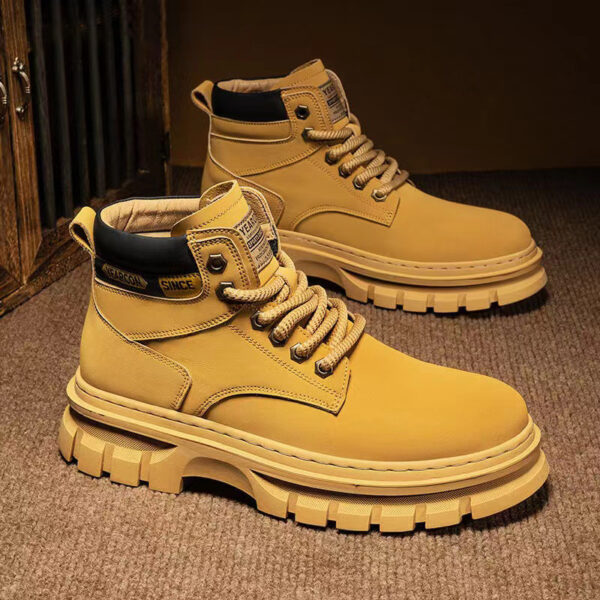 Martin Boots Men Trendy High Top British Working Wear - Image 5