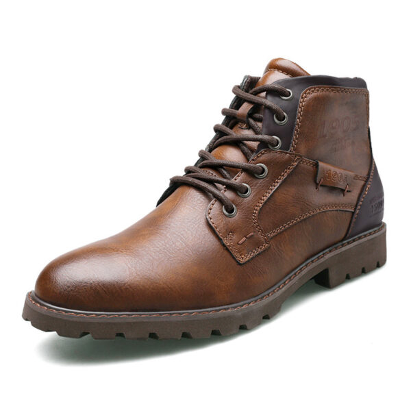 Martin Boots Men's Boots Plus Size Zipper Ankle Boots - Image 4