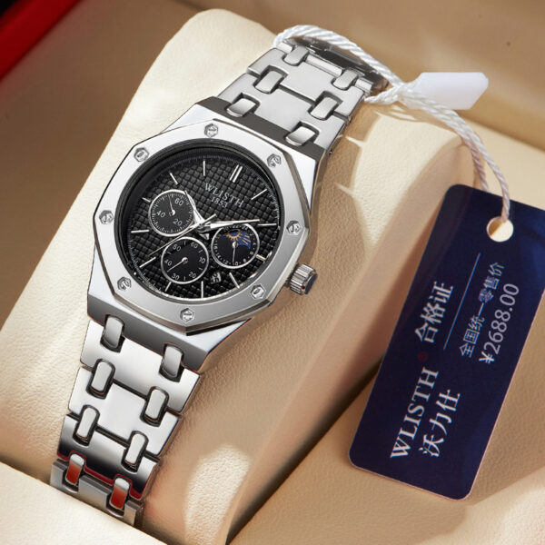 Women's Watch Luminous Steel Strap Calendar - Image 5
