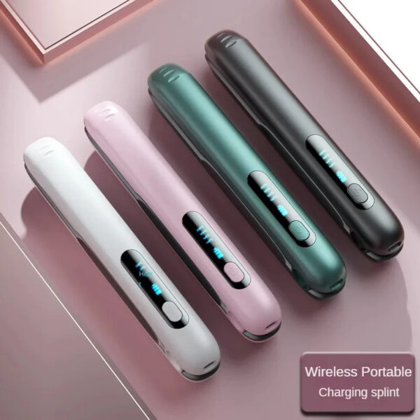 Wireless Hair Straightener Flat Iron Mini 2 IN 1 Roller USB 5000mAh Max 200 Degree Portable Cordless Curler 4 Levels Dry And Wet Uses - Image 8