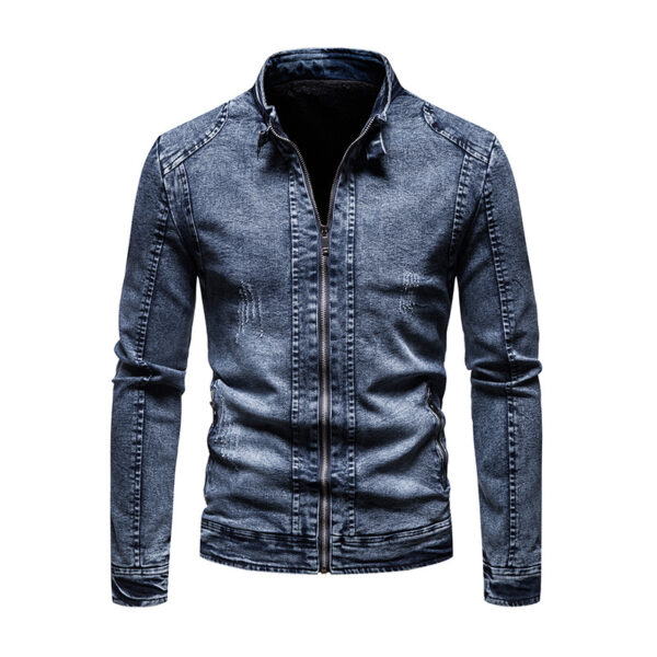 Casual Korean Style Fashion Men's Clothing Fashion Denim Jacket - Image 2