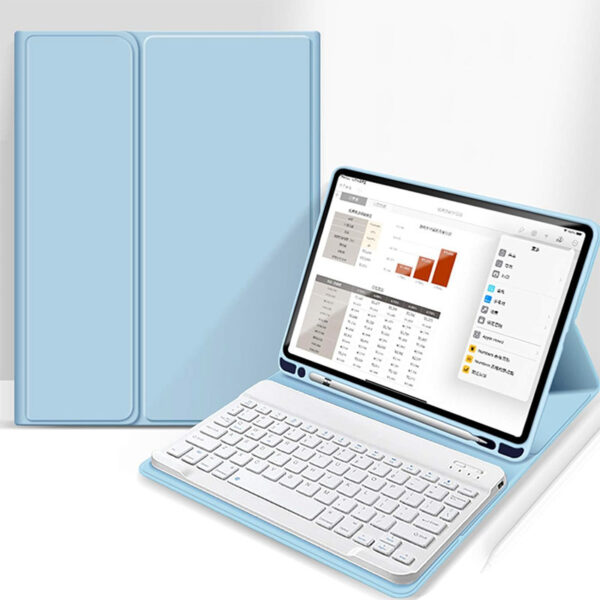 Suitable For Keyboard Protective Case Lightweight Built-in Left Pen Holder Bluetooth Keyboard Leather Sheath - Image 10