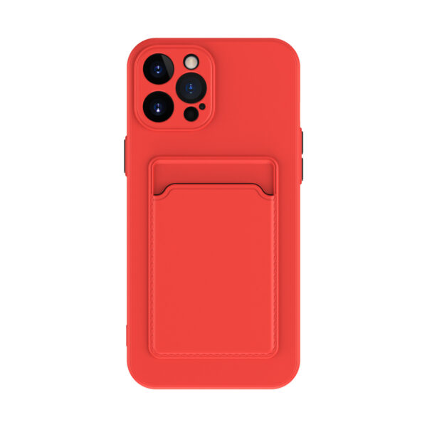 Simple Pure Color Liquid Silicone Phone Case - Image 2