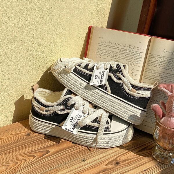 Fall Classic Style Canvas Shoes Women's Low-top - Image 5
