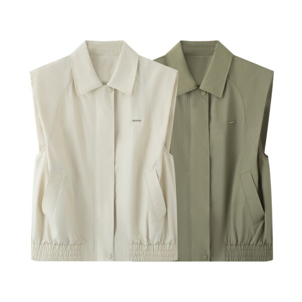 Early Autumn New Women's Clothing Fashionable All-match Casual Sleeveless Jacket Vest Coat