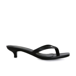 Women's Square Toe Leather Flip-flops