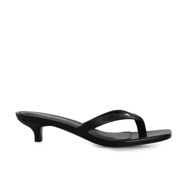 Women's Square Toe Leather Flip-flops