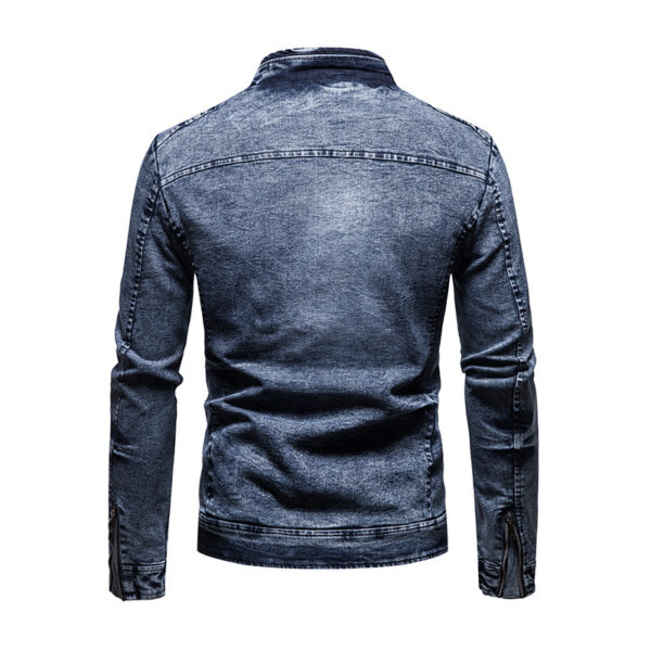 Casual Korean Style Fashion Men's Clothing Fashion Denim Jacket - Image 6