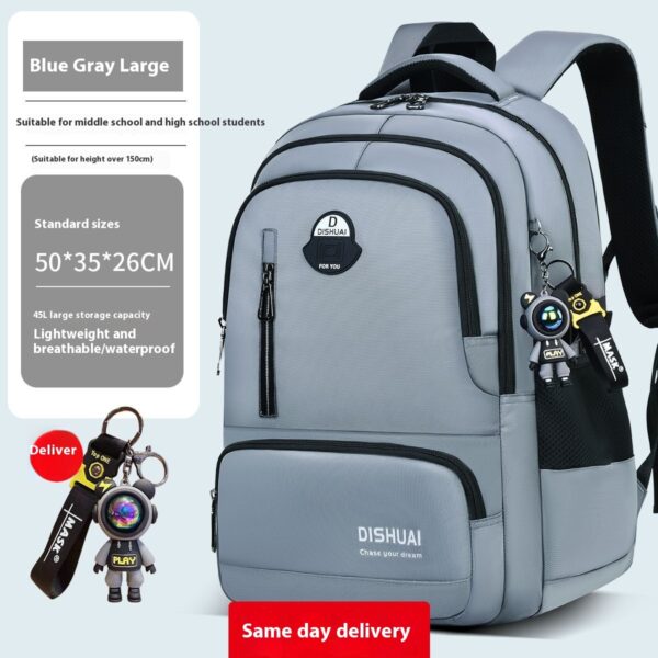 Backpack For Boys Large Capacity Lightweight - Image 5