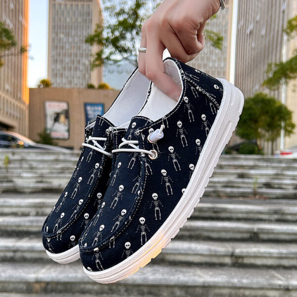 Women's Canvas Casual Plus Size Halloween Versatile Soft Sole Shoes - Image 2