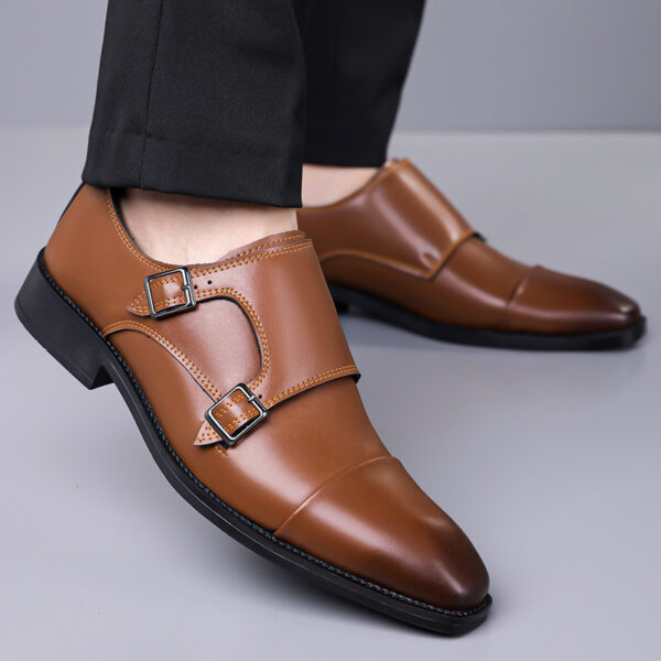 Leather Shoes Men's Business Shoes Oxford - Image 2