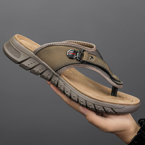 Flip Flops Men's Summer Outdoor Non-slip Wear-resistant Flip-flops Soft Bottom - Image 8