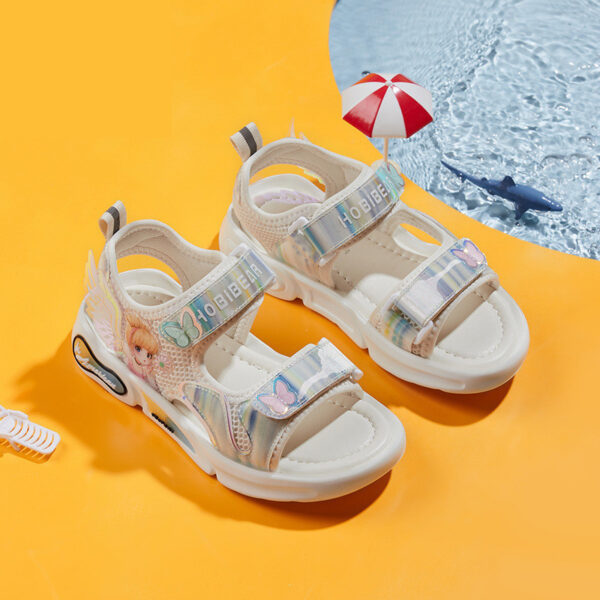 Harpy Bear Kids'' Shoes  Sunshine Princess Shoes Girls'' Sandals Cute Cartoon Breathable Slippers - Image 6