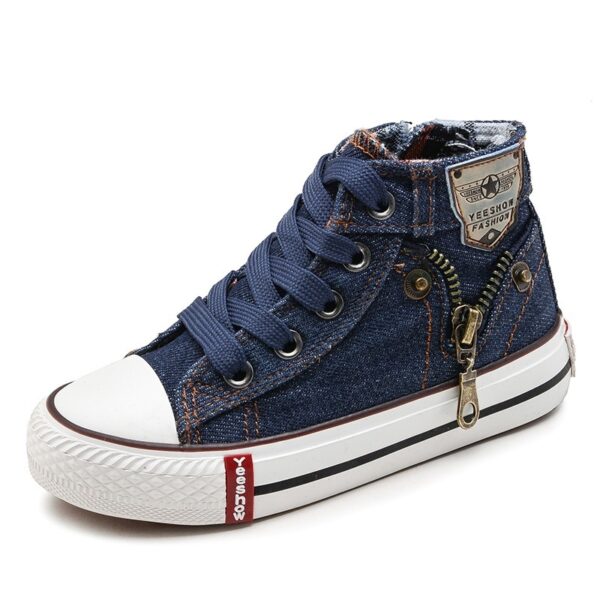 Autumn Expert Skill Children Casual Shoes Boys Girls Sport Shoes Breathable Denim Sneakers Kids Canvas Shoes Baby Boots - Image 8