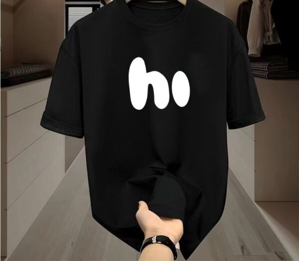 Letter Short Sleeve Sports Men T-shirt - Image 5