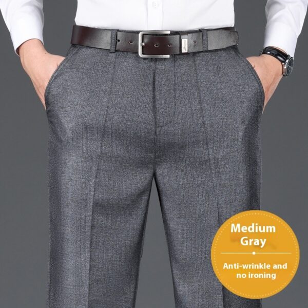 Men's Casual Pants Loose Straight Business Trousers - Image 6