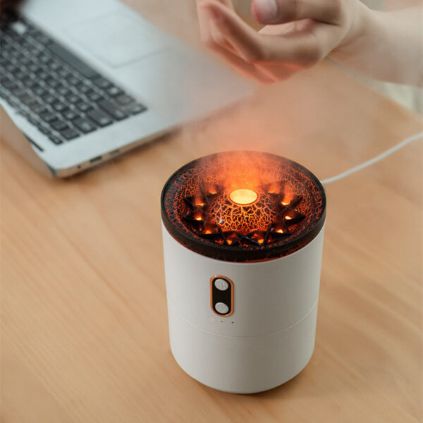 Volcanic Flame Aroma Essential Oil Diffuser USB Portable Jellyfish Air Humidifier Night Light Lamp Fragrance Humidifier - Image 3