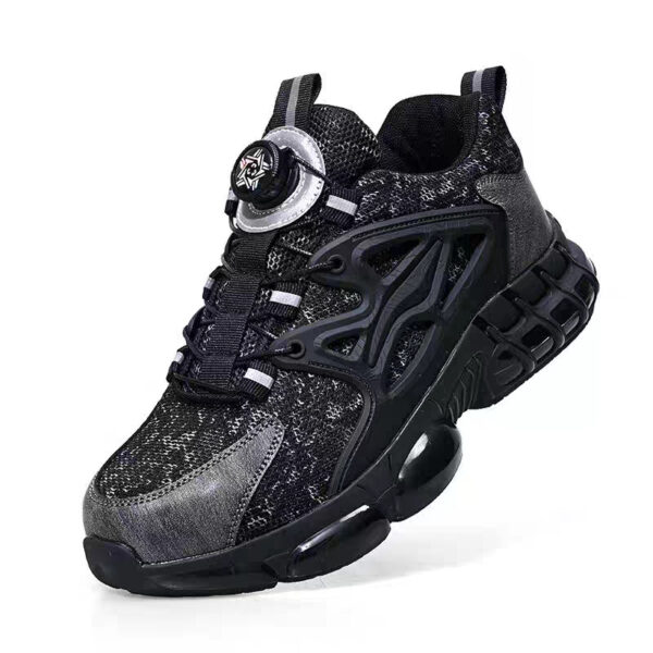 Men's Wear-resistant Workwear Breathable Fly Woven Shoes - Image 2