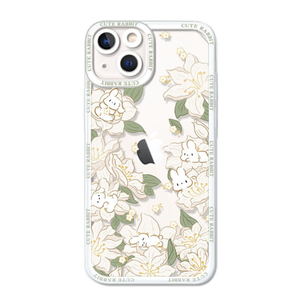 Flowers Rabbit Phone Case Protection Anti-fall - Image 3