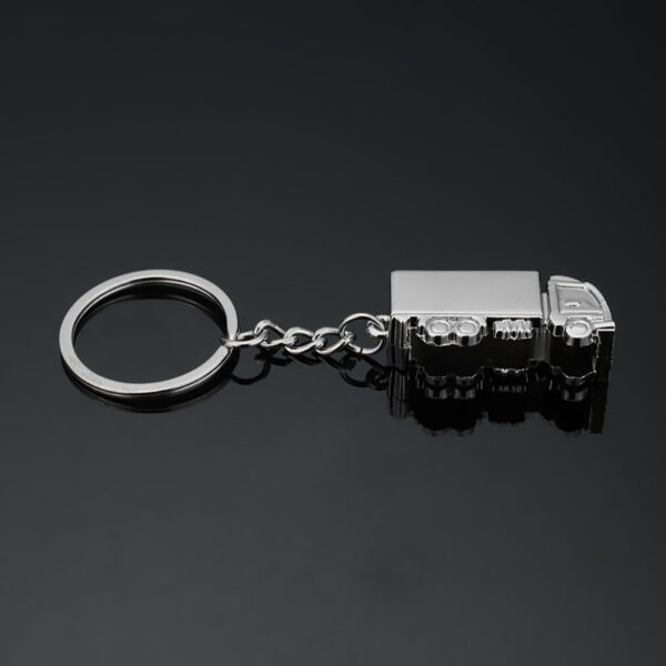 Creative Three-dimensional Truck Model Metal Keychains Car Advertising Pendant Accessories - Image 7