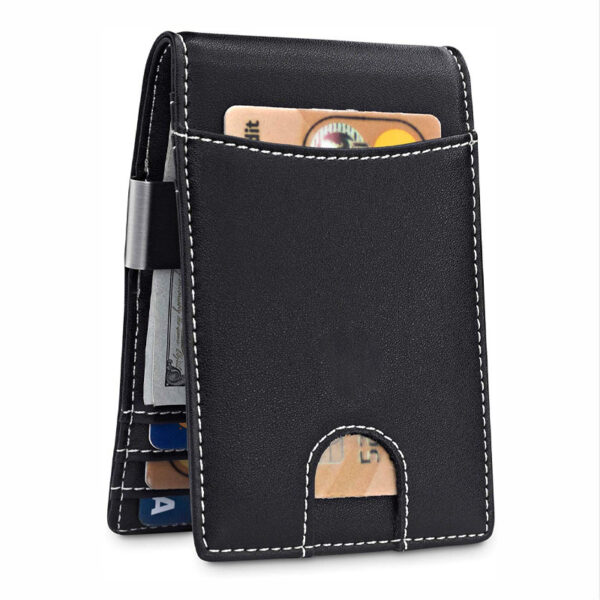 Pure Leather Rfid Men's Anti-theft Swiping Amazon Card Cover Card Holder - Image 9