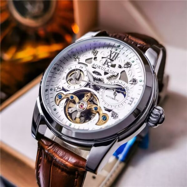 Automatic Mechanical Watch Vintage Men's Waterproof Luminous - Image 6