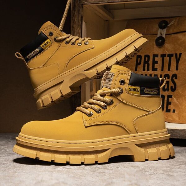 Martin Boots Men Trendy High Top British Working Wear - Image 4