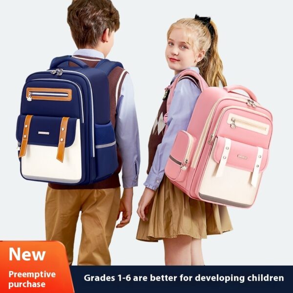 Oxford Cloth Children's Schoolbag Large Capacity Backpack - Image 2