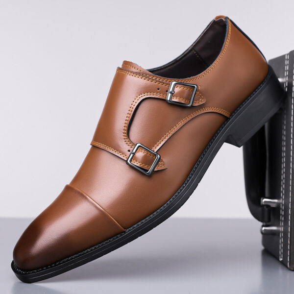 Leather Shoes Men's Business Shoes Oxford - Image 6