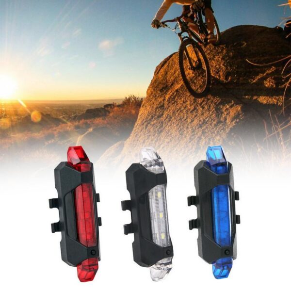 Bike Bicycle Light USB LED Rechargeable Safety Set Mountain Cycle Front Back Headlight Lamp Flashlight Bike Accessories - Image 7