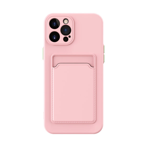 Simple Pure Color Liquid Silicone Phone Case - Image 4