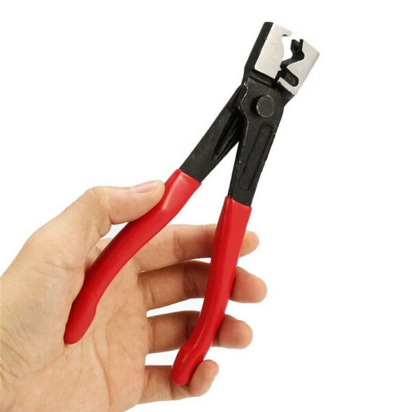 1pc Red Clicr-R Type Hose Clip Plier Practical Metal Collar Clamp Swivel Tool - Image 10