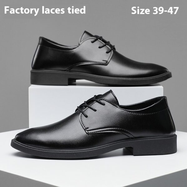 Plus Size Formal Leather Shoes Men's Shoes Pumps - Image 5