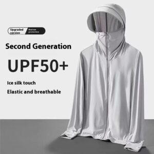 Ice Silk Sun Protection Clothing Men's UV Protection Fishing Jacket