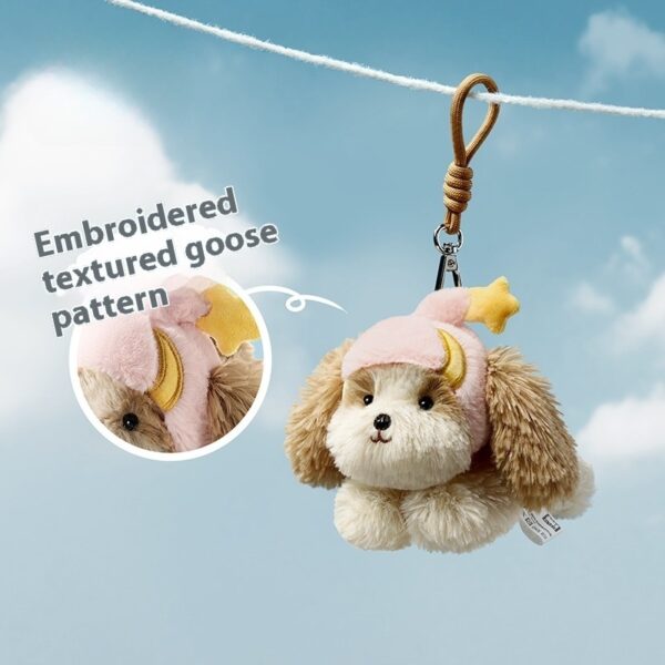 Babycare Plush West Highland Puppy Schnauzer Doll Bag Keychain Pendant - Image 7