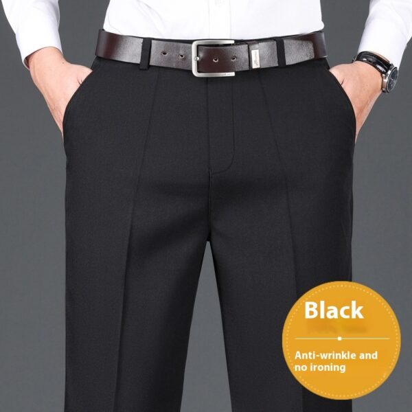 Men's Casual Pants Loose Straight Business Trousers - Image 3
