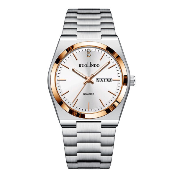 Double Calendar Advanced Stainless Steel Luminous Men's Watch - Image 5