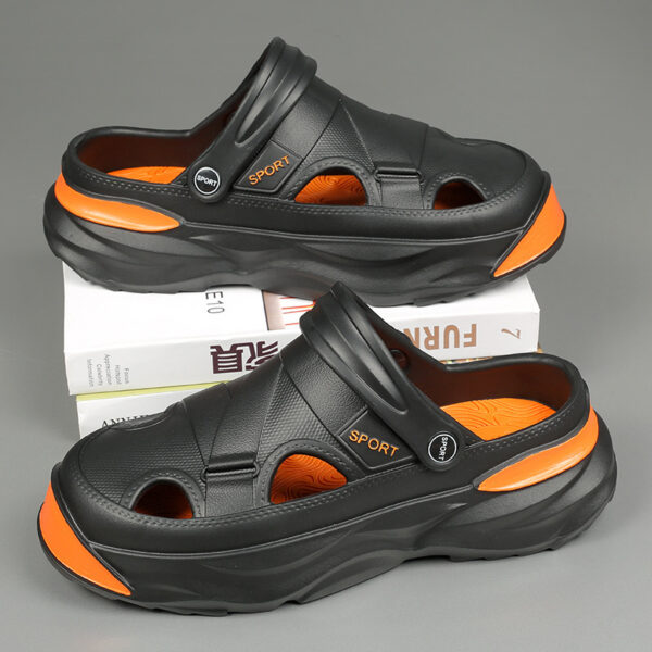 Hole Shoes Men's Thick Bottom Shit Feeling - Image 9